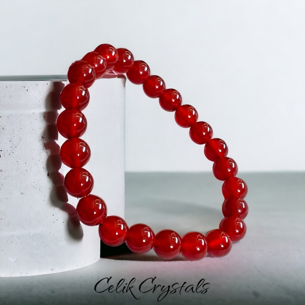 Carnelian Bracelet 8mm Natural Stones